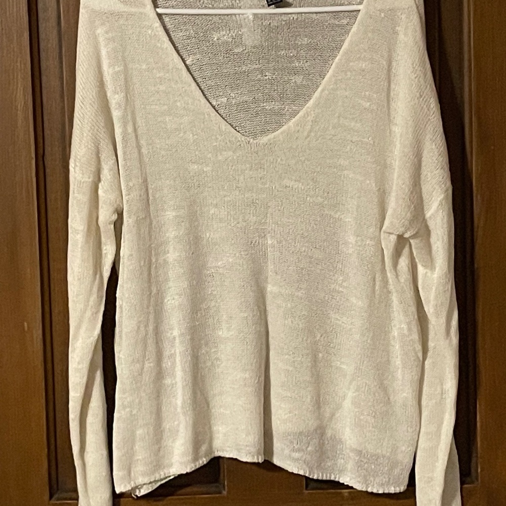 Forever 21 XL white sweater